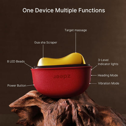 ZDEER Juego de cuidado facial eléctrico Gua Sha, masajeador facial...