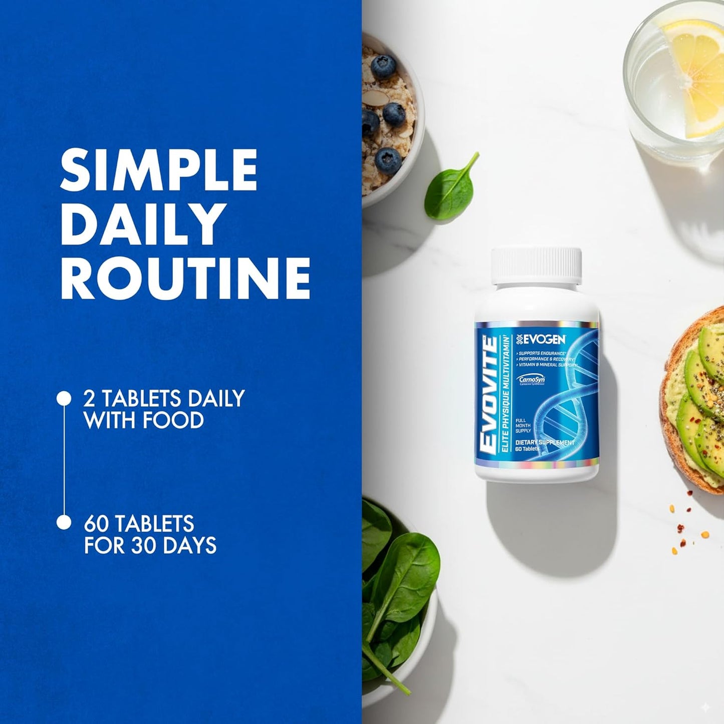 Evogen Evovite | Multivitamínico deportivo de élite estimulante inm...