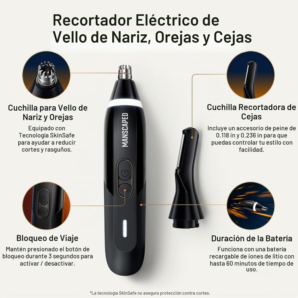 MANSCAPED® Weed Whacker® 3.0 PRO - Recortadora eléctrica de pelo de...