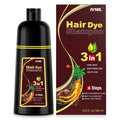 Ivnil Champú para teñir el cabello con café 3 en 1, color instantán...