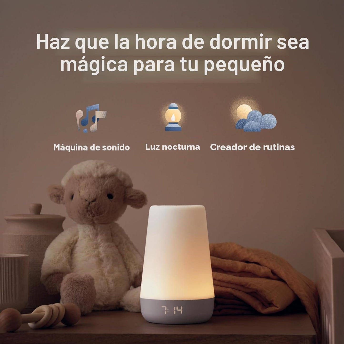 Hatch Rest Baby - Máquina de sonido para bebé, luz nocturna | 2ª ge...