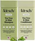 Juego de champú y acondicionador Kitsch Tea Tree & Mint para el cui...