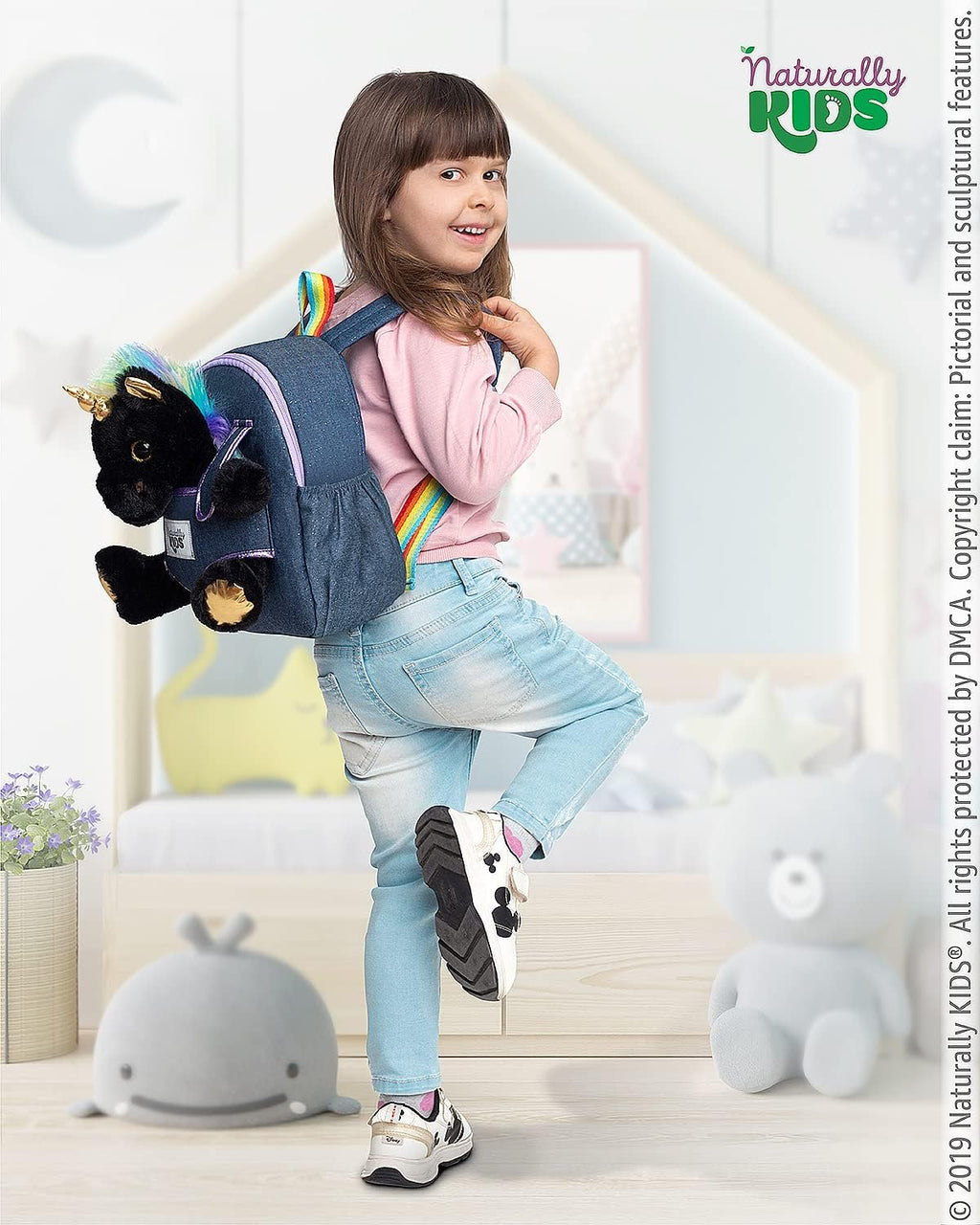 Mochila para niños pequeños Naturally KIDS con. Juguete de peluche...