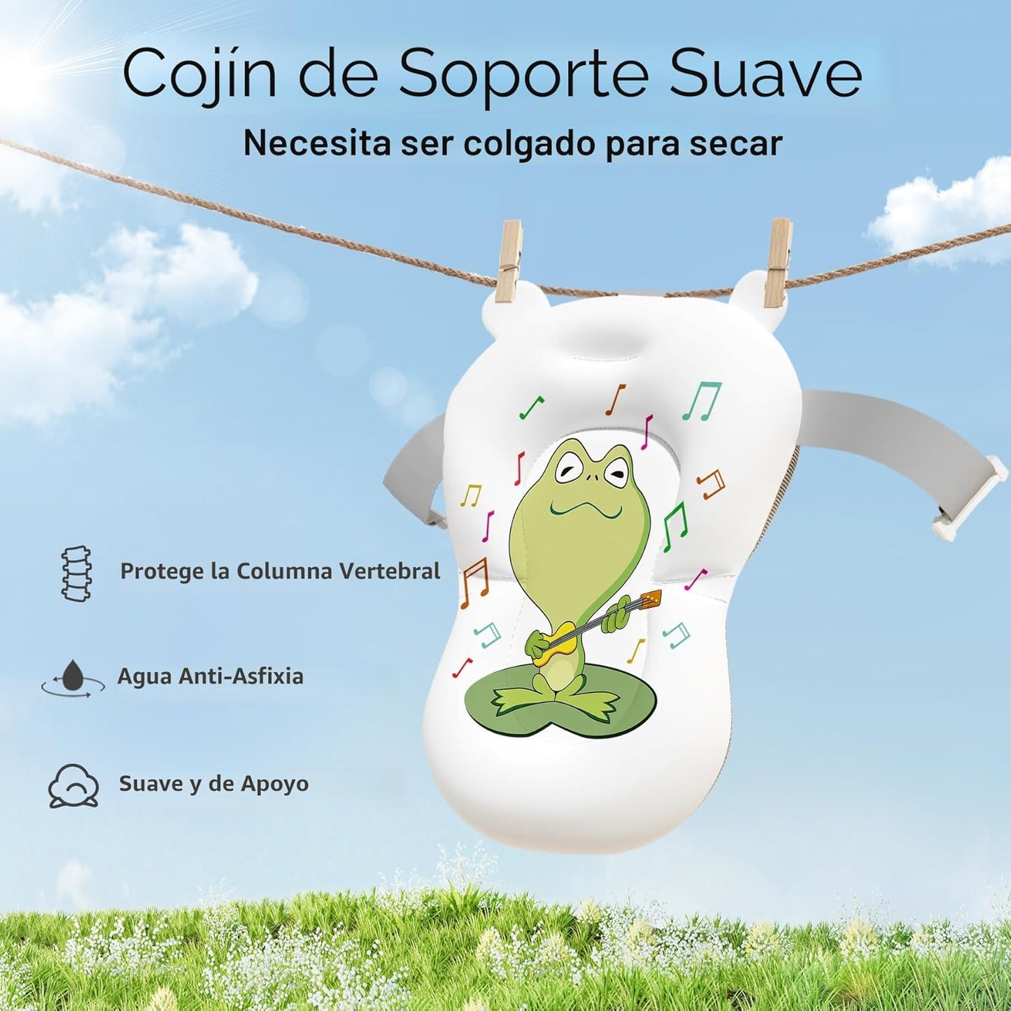 Bañera para bebé, bañera plegable para recién nacidos de 0 a 24 mes...