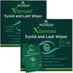 NOVEHA 360 unidades Toallitas para párpados y pestañas Demodex | Ca...