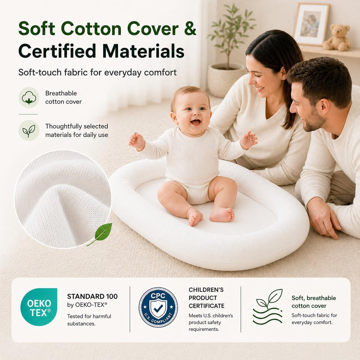 Mapotf Tumbona para recién nacidos de 0 a 24 meses - Baby Essential...