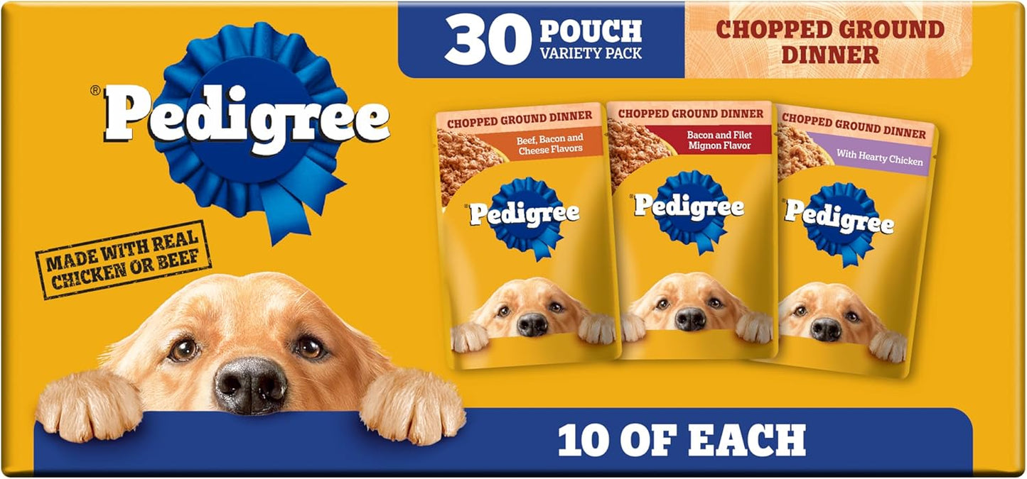 Comida húmeda para perros Pedigree Cena molida y picada Variedad de...