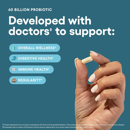 Physician's CHOICE Probióticos 60 mil millones de UFC \u2013 10...