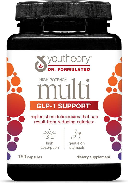 Youtheory Soporte Multi GLP-1 de alta potencia, multivitaminas de a...