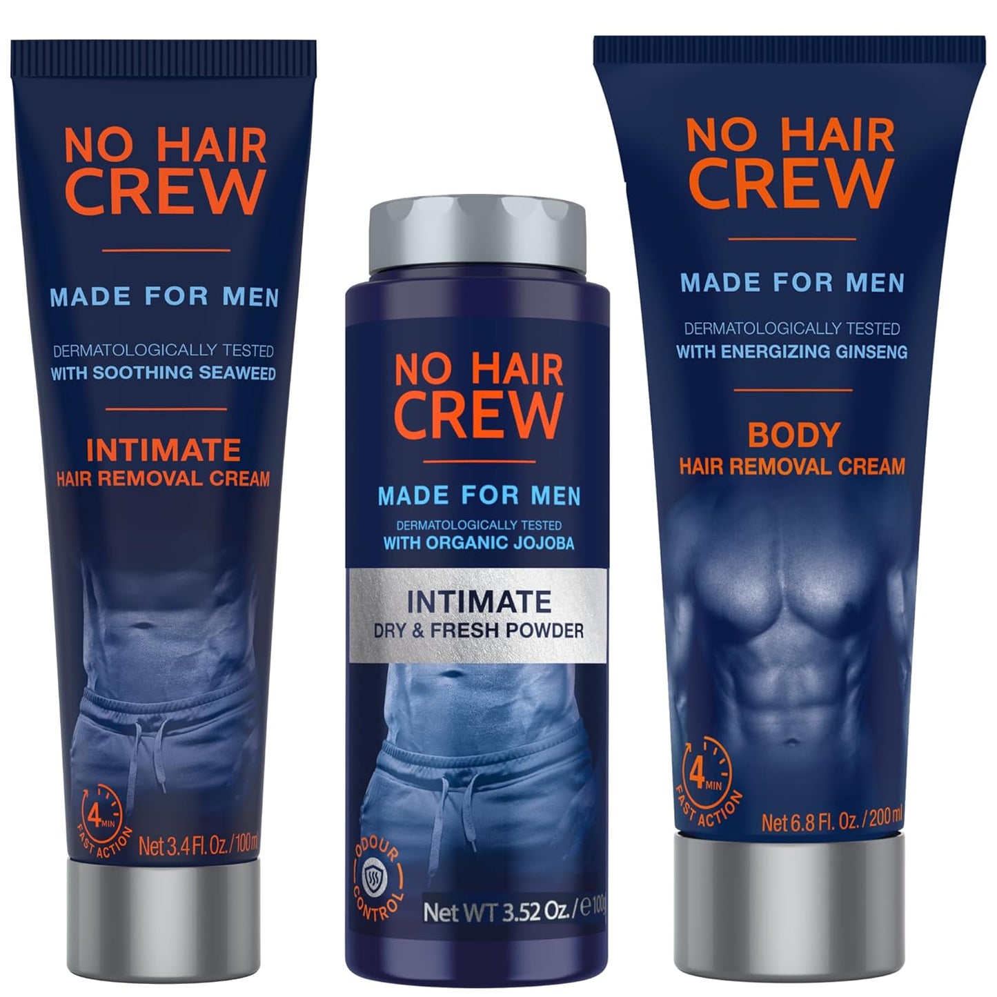 No Hair Crew El Mega Bundle | Cremas de depilación íntima y corpora...