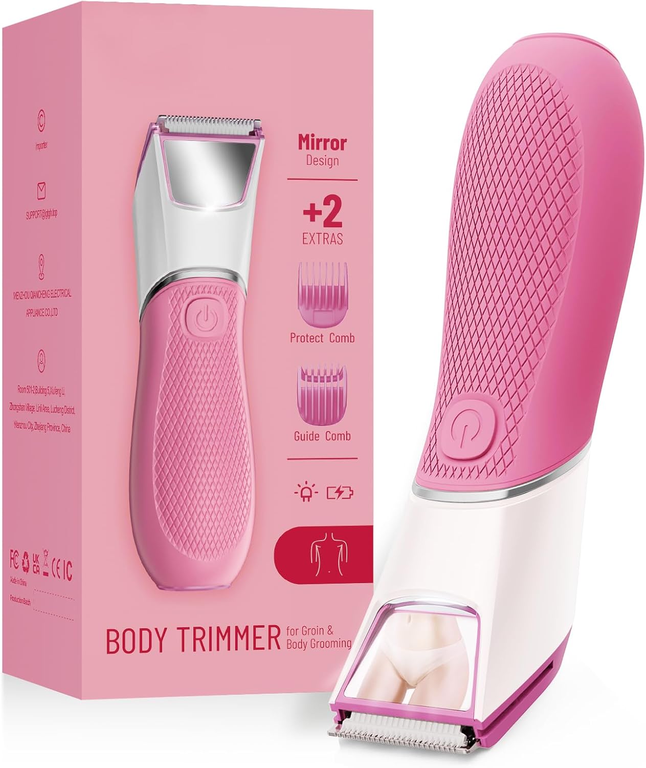 Recortadora de bikini recargable para mujeres: afeitadora corporal...