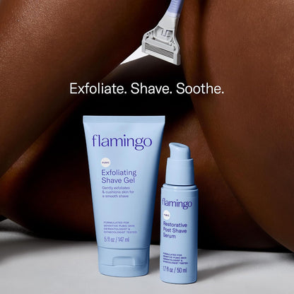 Afeitadora para vello púbico para mujer Flamingo, kit de afeitado,...