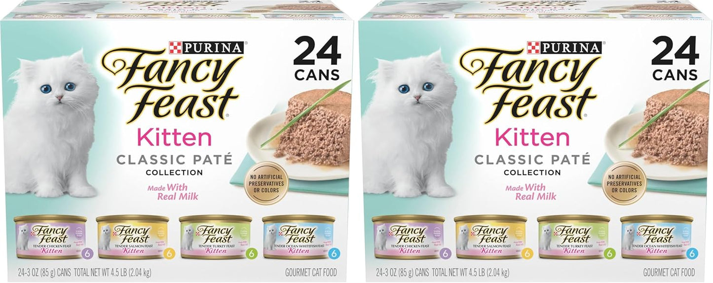 Fancy Feast Purina Festín tierno de pescado blanco del océano, pavo...