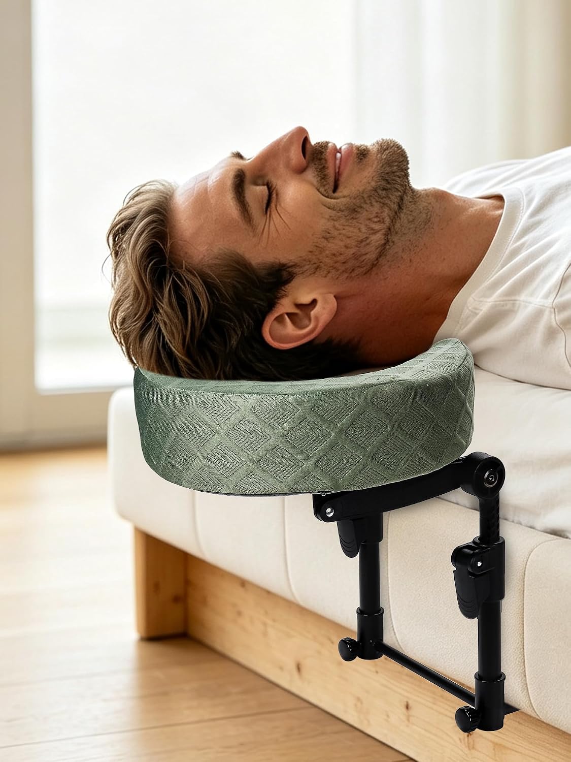 LIARTY Reposacabezas de masaje para cama, base facial debajo del co...