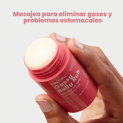 Frida Baby Gassy Belly Rub | Alivio de gases para bebés | Crema de...