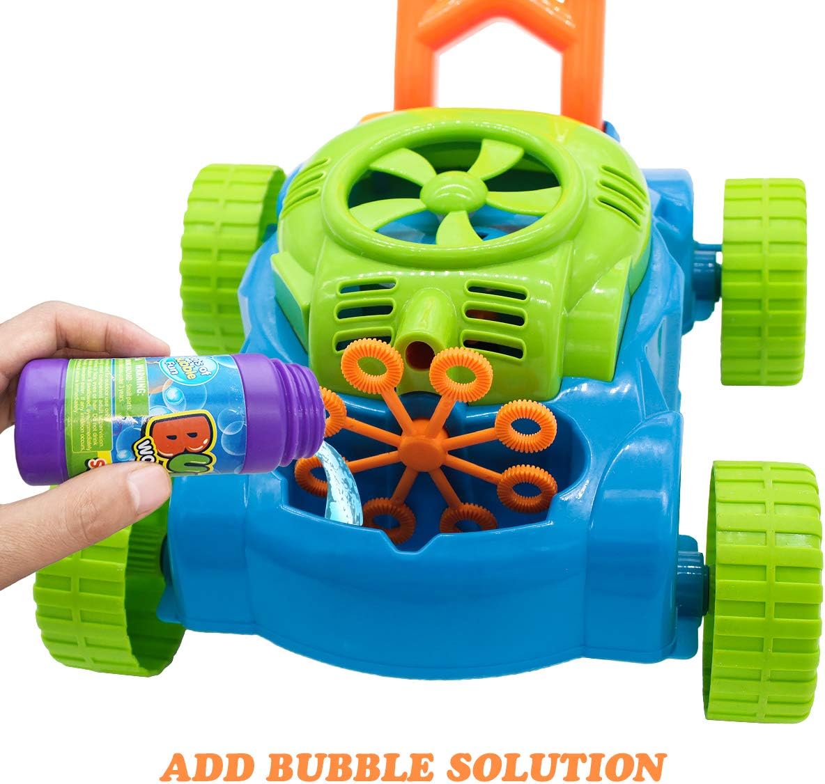 Lydaz – Máquina de burbujas electrónicas para césped, juegos al aire libre, juguetes para niños