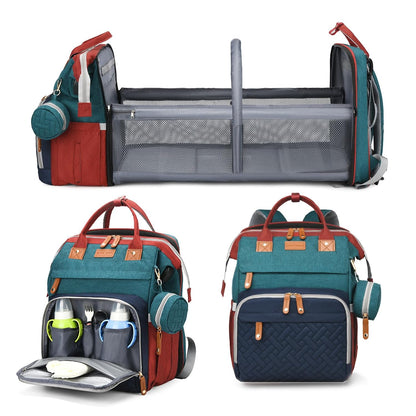Jeryswet - Mochila para pañales de bebé con cambiador, impermeable,...