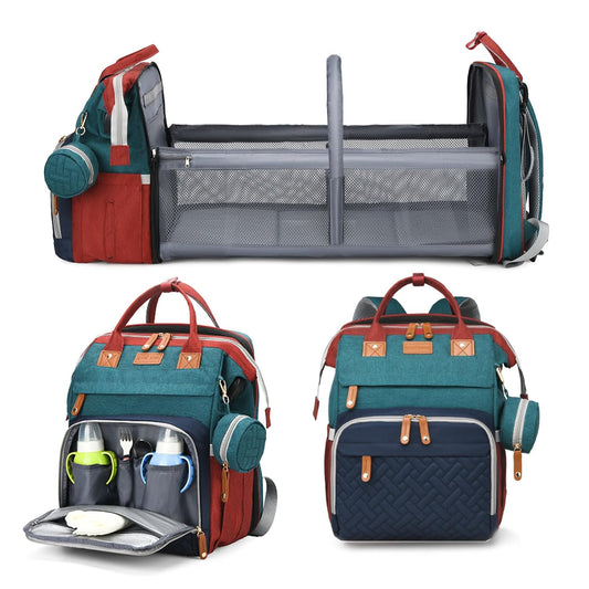 Jeryswet - Mochila para pañales de bebé con cambiador, impermeable,...