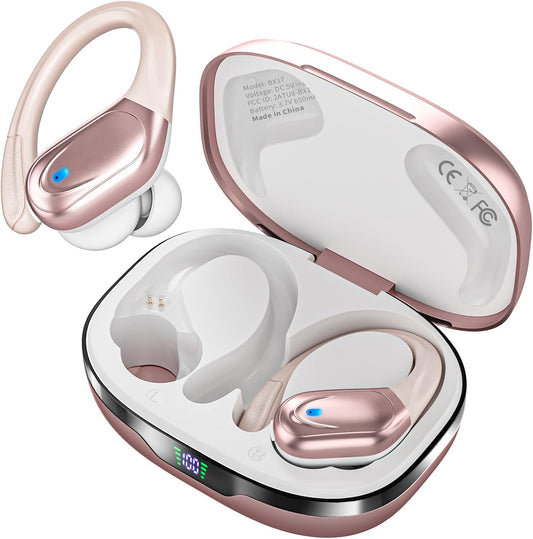HAOYUYAN Auriculares inalámbricos, auriculares Bluetooth deportivos...