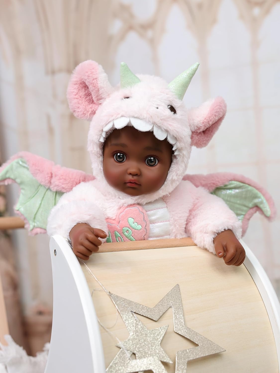 Cloveray Muñecas de bebé, muñeca de bebé grande de 18 pulgadas, rea...