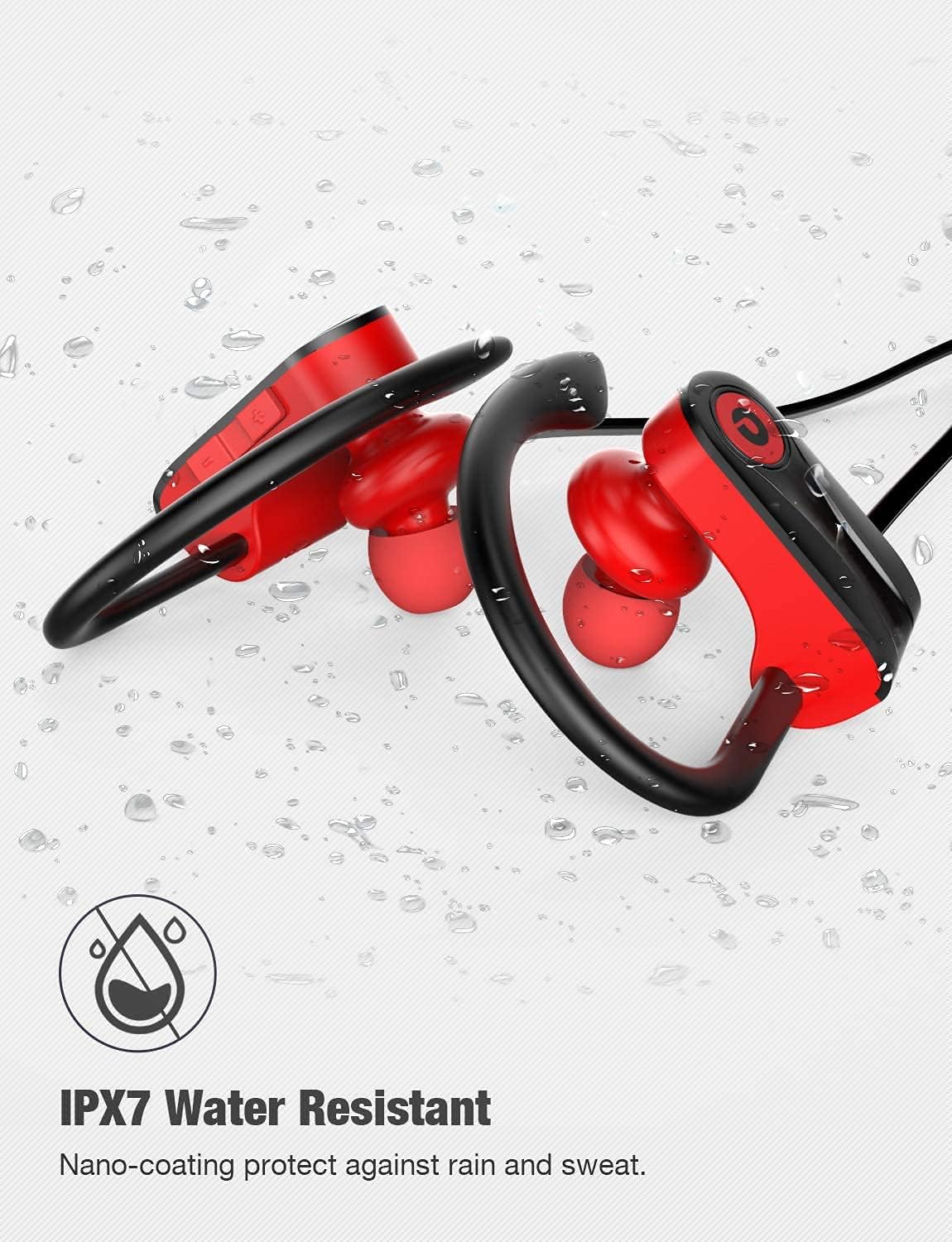 Otium Auriculares deportivos inalámbricos Bluetooth 5.3 con micrófo...