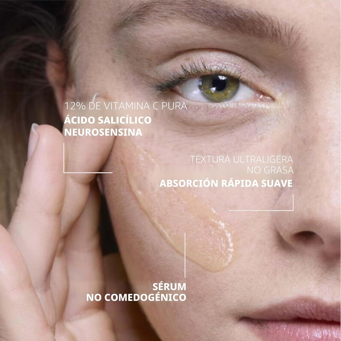 La Roche-Posay Suero puro de Vitamina C al 12% para cara con ácido...