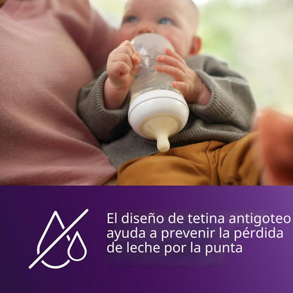 Philips AVENT - Biberón natural con boquilla de respuesta natural,...