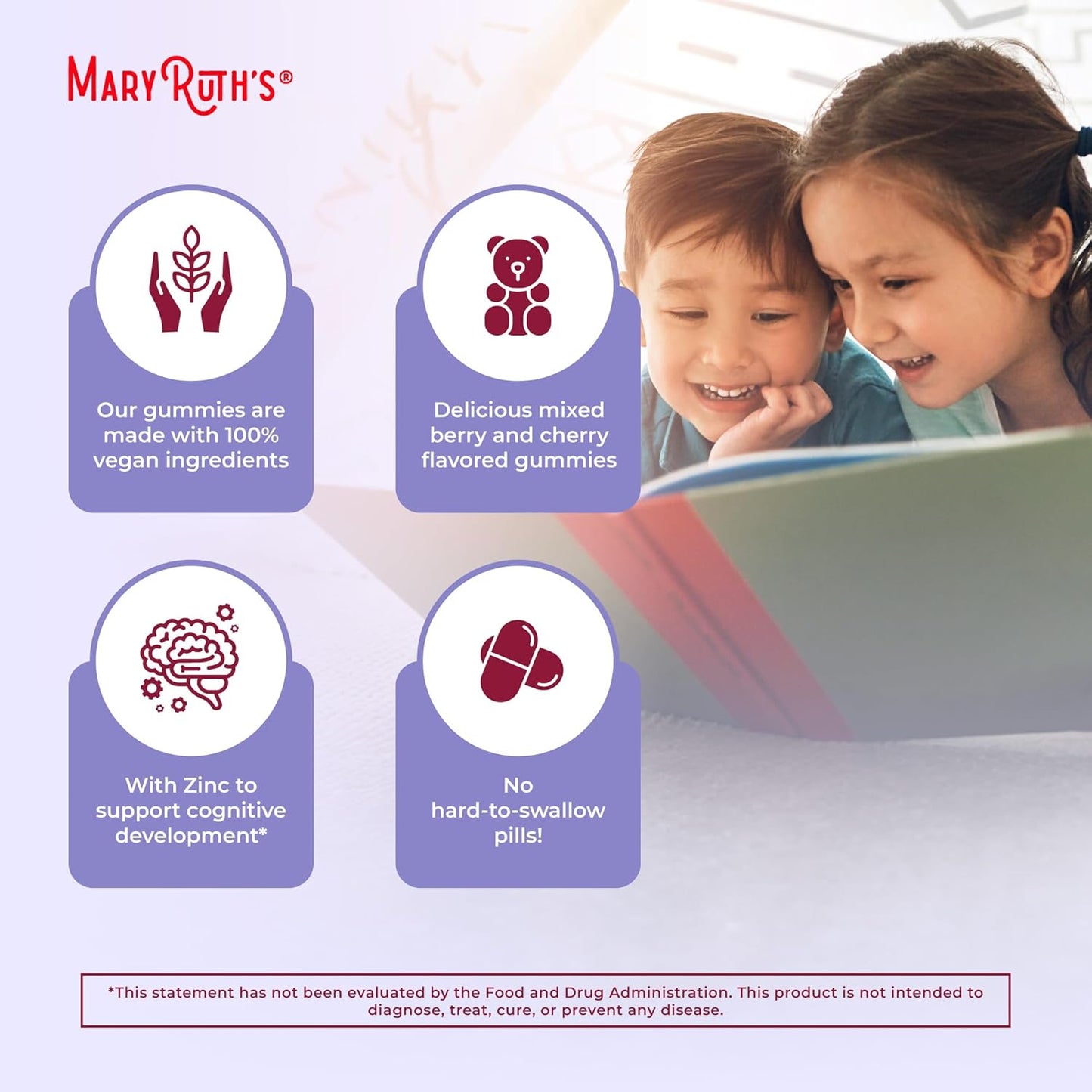 MaryRuth Organics Vitaminas para niños | Multi | Suministro para 1...