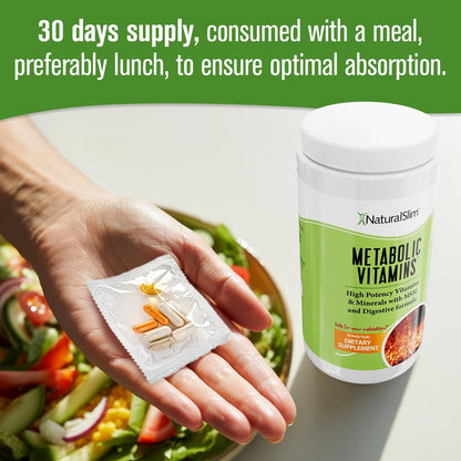 NaturalSlim Vitaminas metabólicas \u2013 Combinación de multivitami...