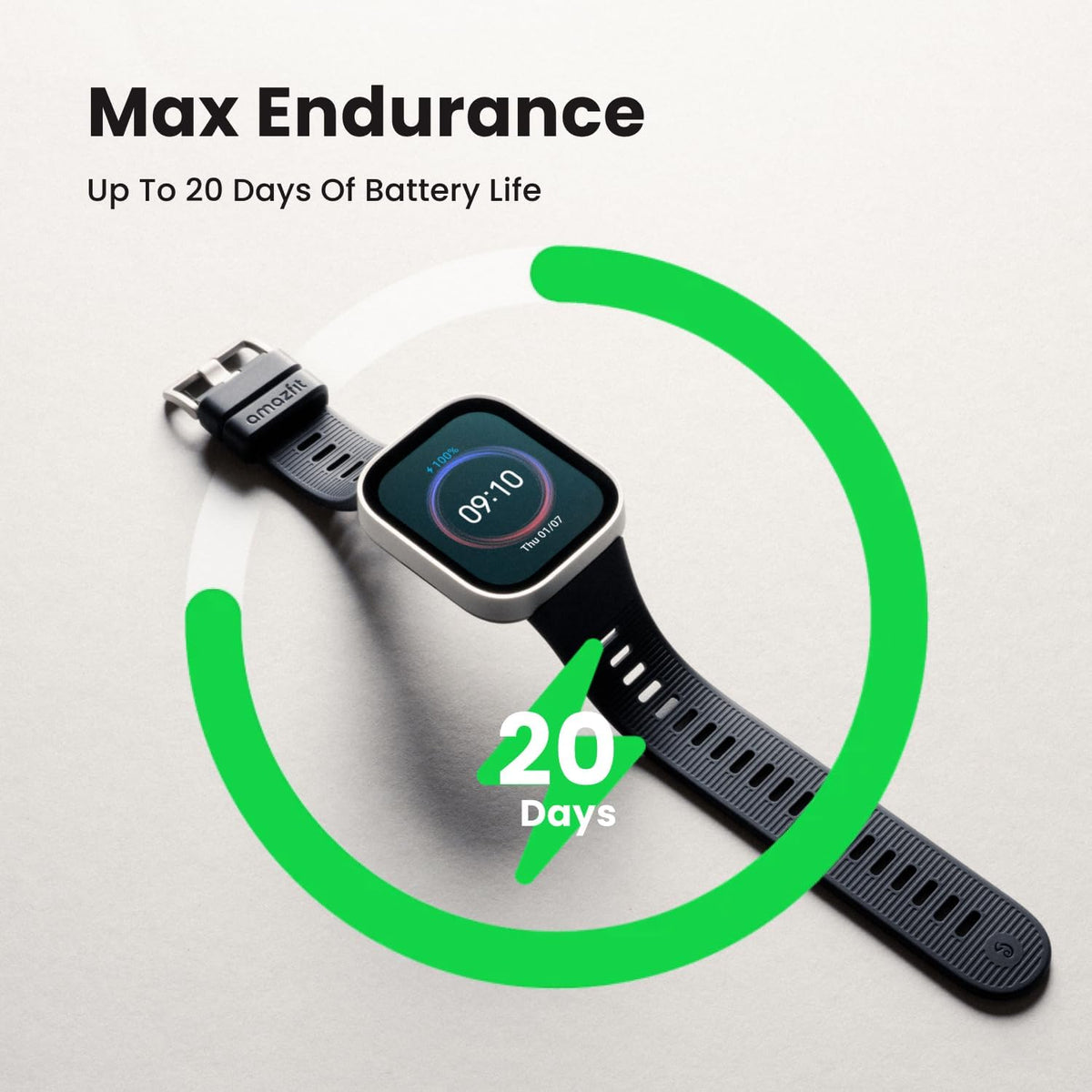 Amazfit Bip Max - Reloj inteligente de 1.969 in, pantalla AMOLED de...