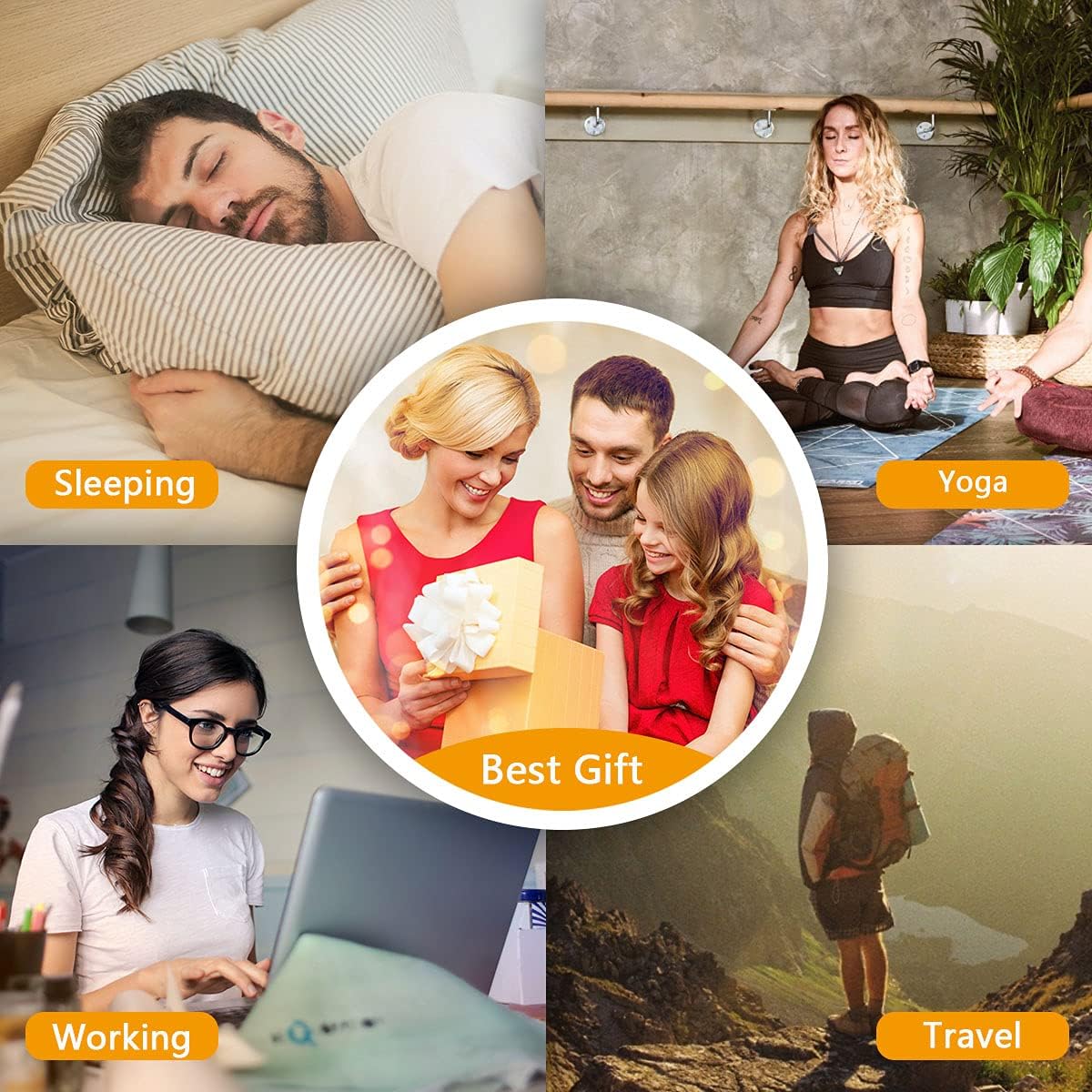 Máquina de Ruido Blanco Easysleep con 25 Sonidos Relajantes y Luces...