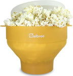 Salbree Tazón plegable de silicona para hacer palomitas de maíz par...