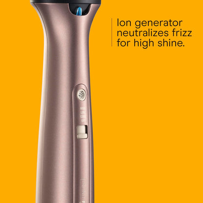 Infiniti PRO Conair - Cepillo secador de pelo 2 en 1, cepillo térmico para todo tipo de cabello, barril ovalado grande, 4 tipos de cerdas para dar volumen, suavizar y refrescar, malva moca