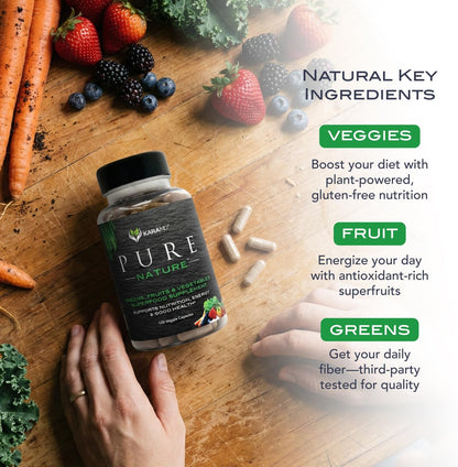 KaraMD Pure Nature | Suplemento de verduras, frutas y vegetales | V...