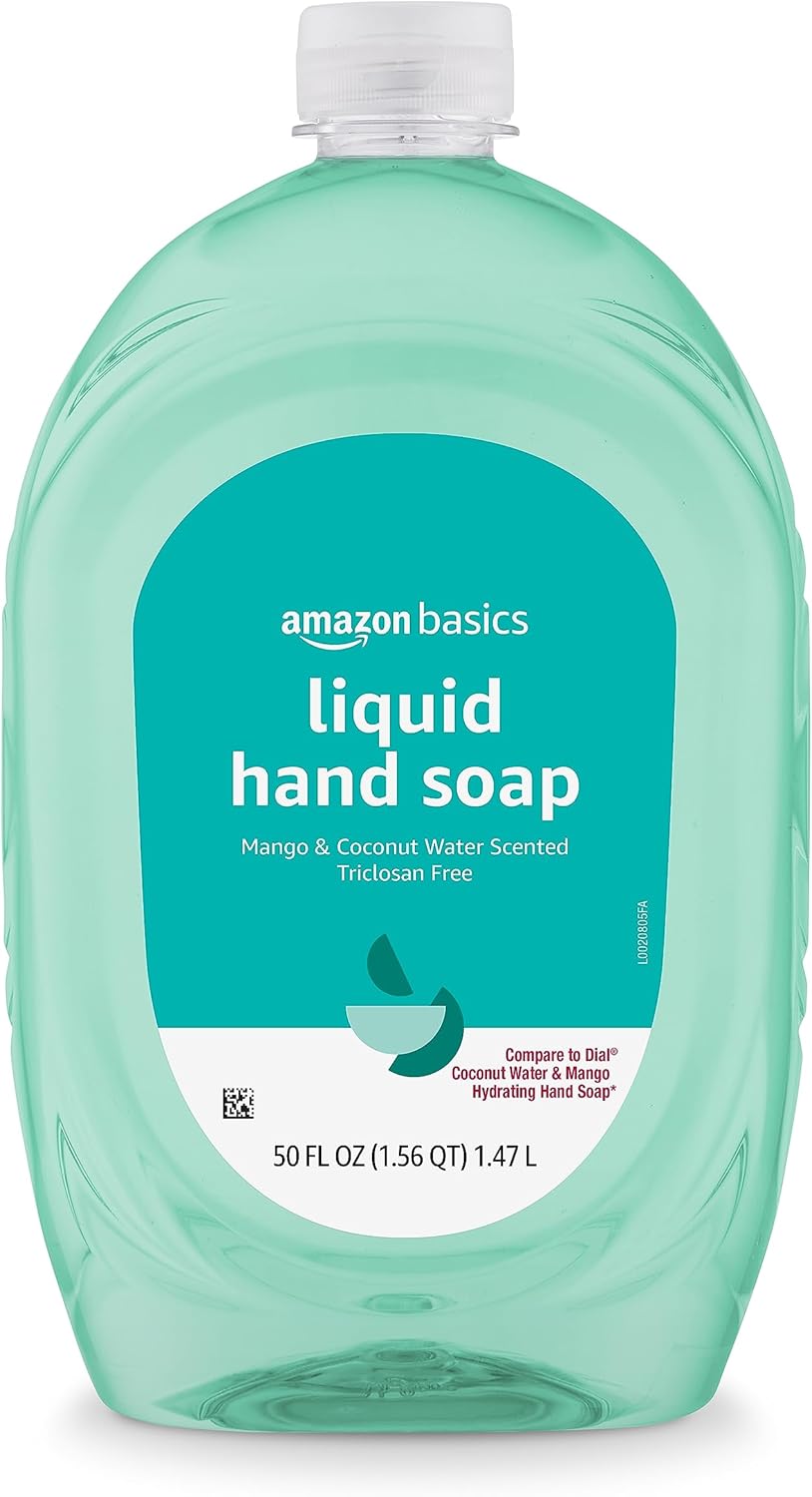Amazon Basics - Recambio de jabón líquido para manos, aroma a mango...