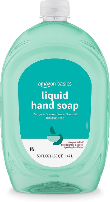 Amazon Basics - Recambio de jabón líquido para manos, aroma a mango...