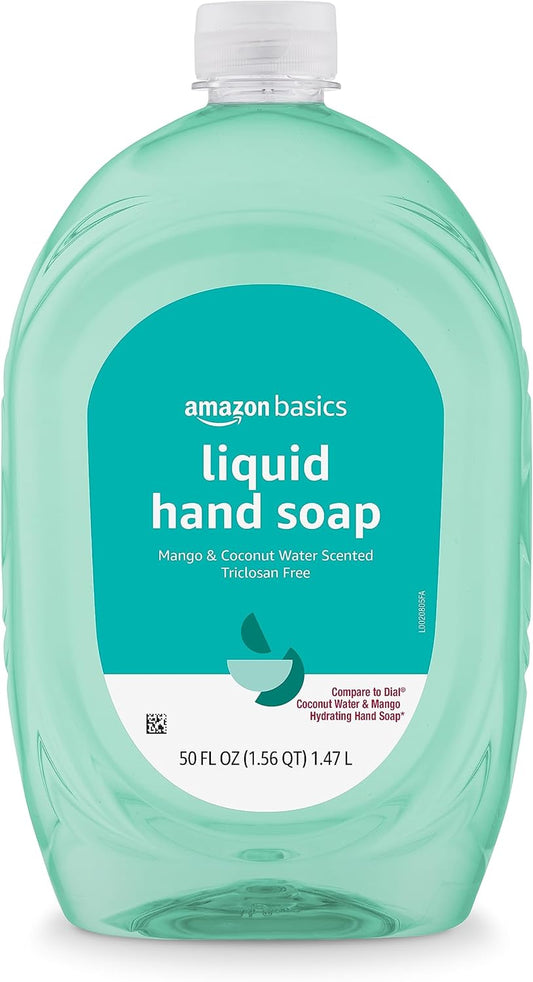 Amazon Basics - Recambio de jabón líquido para manos, aroma a mango...