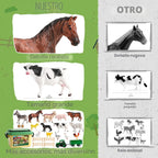 23 juguetes de animales de granja con figuras de animales para niños