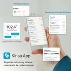 Termómetro inteligente Kinsa QuickScan - Termómetro digital sin con...