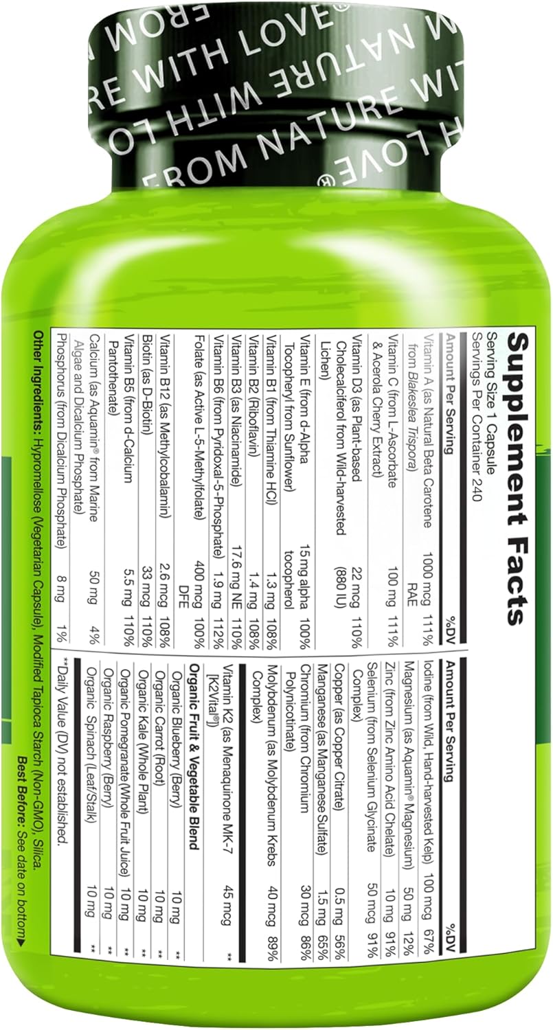 NATURELO Multivitamínicos para hombres - Un multivitamínico diario...