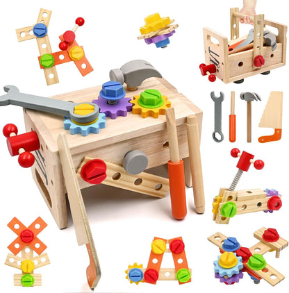 AiTuiTui Juego de herramientas para niños de 29 piezas con caja de...