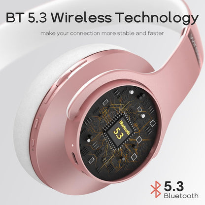 DOQAUS Auriculares Bluetooth sobre la oreja, auriculares inalámbric...