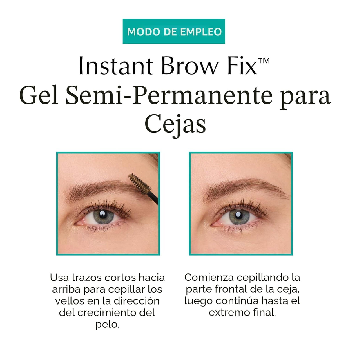 Thrive Causemetics Instant Brow Fix Gel semipermanente para cejas,...