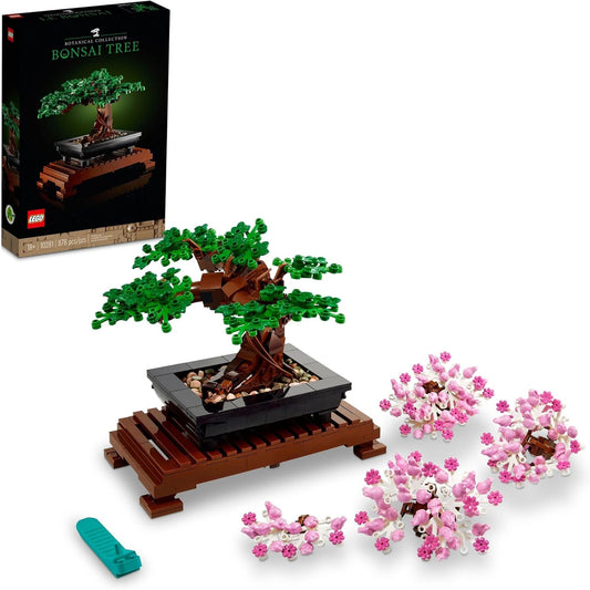LEGO Botanicals Juego de Construcción de Árbol Bonsái - Plantas de Árbol Bonsái Artificial para Decoración del Hogar, Adultos de 18+ Años - Plantas Artificiales, Falsas para Mesa, Escritorio, Oficina