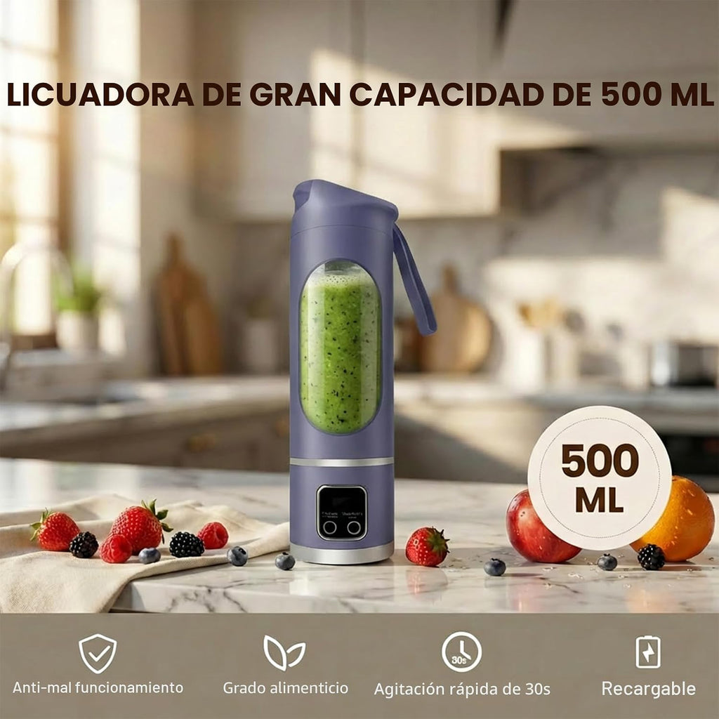 Licuadora personal, exprimidor personal conveniente (púrpura) | 12-...