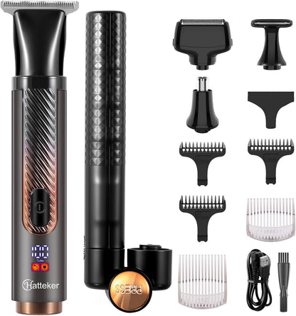 Hatteker Afeitadora eléctrica para espalda para hombre 4 en 1, reco...