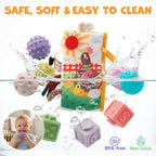 JoyCat Baby Toys 6-12 Months, Montessori Sensory Baby Toy Set with...