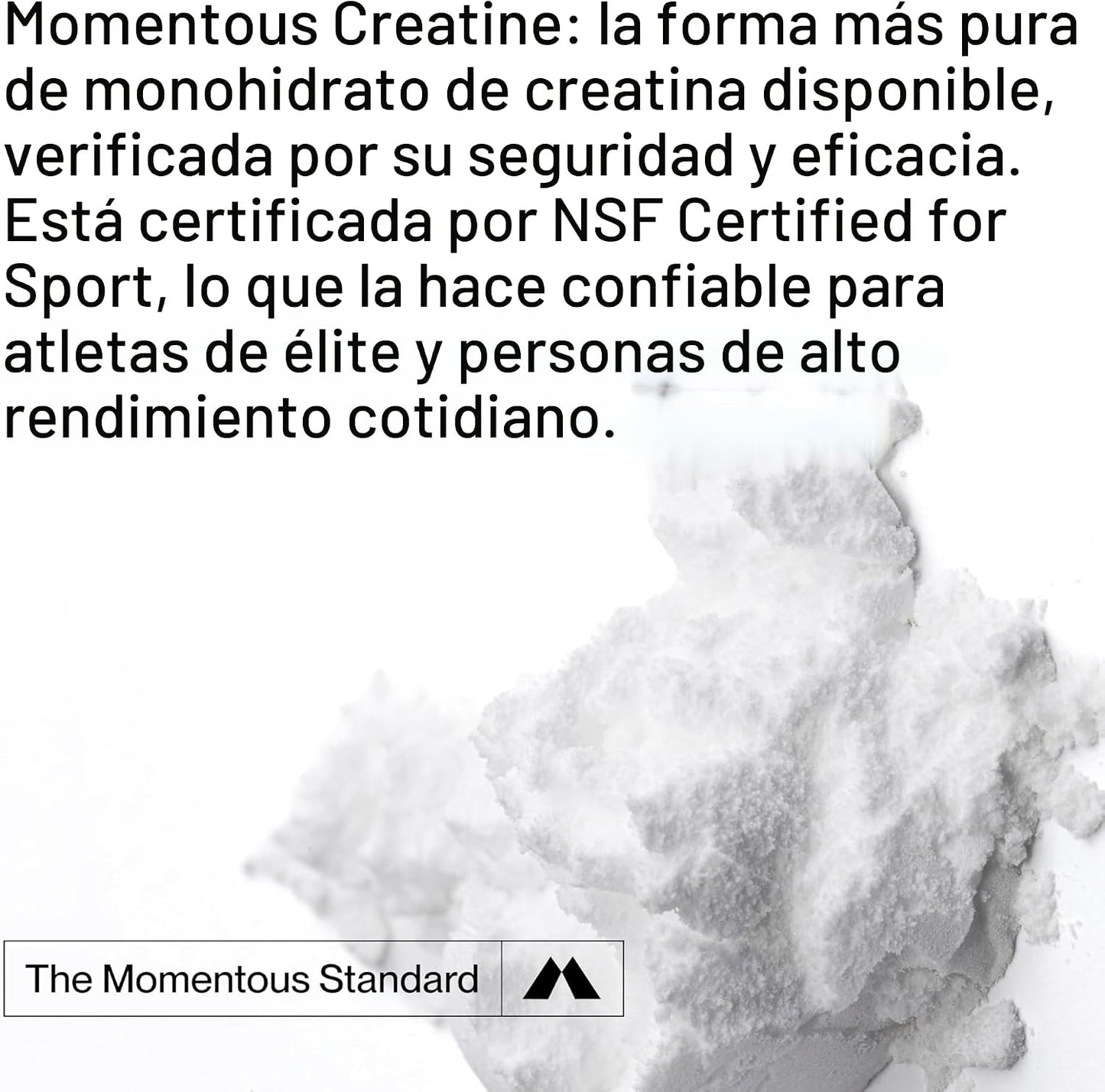 Momentous Polvo de monohidrato de creatina, polvo de creatina, apoy...