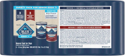 Blue Buffalo Homestyle Recipe Alimento Húmedo para Perros Senior, H...
