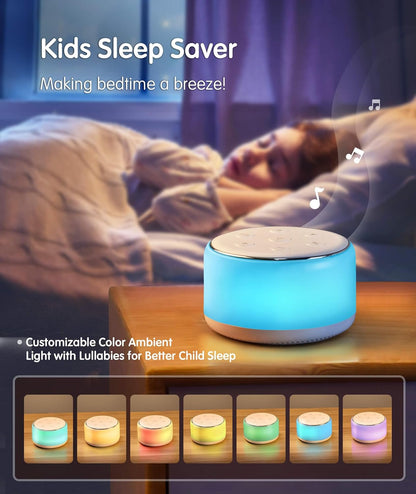 Máquina de Sonido Blanco FamiSym para Bebés para Dormir con Luz Noc...